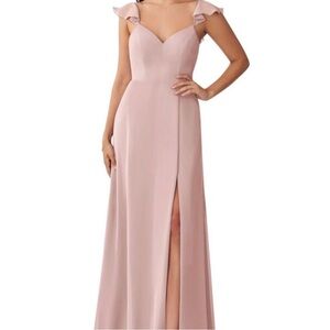Azazie Everett Dusty rose dress size 0